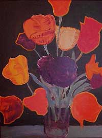 'Blumenstilleben No 67', 2001 von Anton Henning