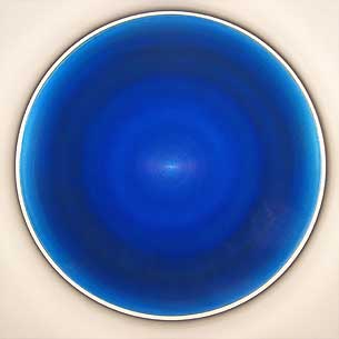 'Zentralform' (blau-türkis-rot), 2004 von Robert Schaberl