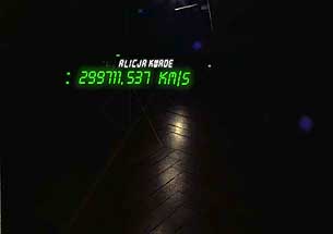 '299711,537 km/s', 2004 von Alicja Kwade