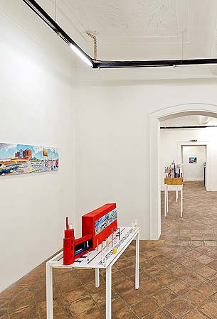 Austellungsraum Palais Lengheimb, Ausstellung 'In My Paintadelic Model City' von Anna Meyer