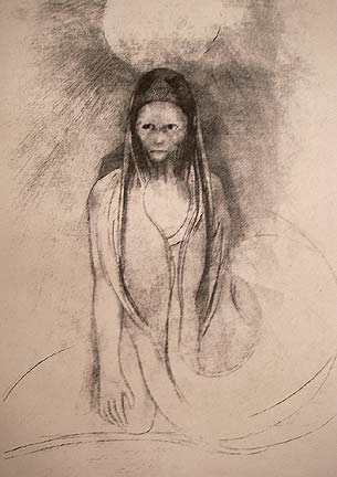 'Der Geist durchdringt mich, ich werde Buddha', Odilon Redon, 1896