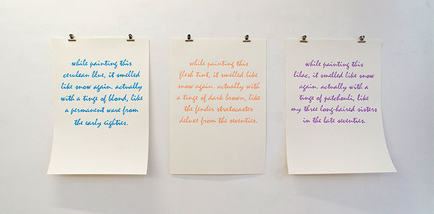 'Painted letters_Snow series', 2013 von Heribert Friedl